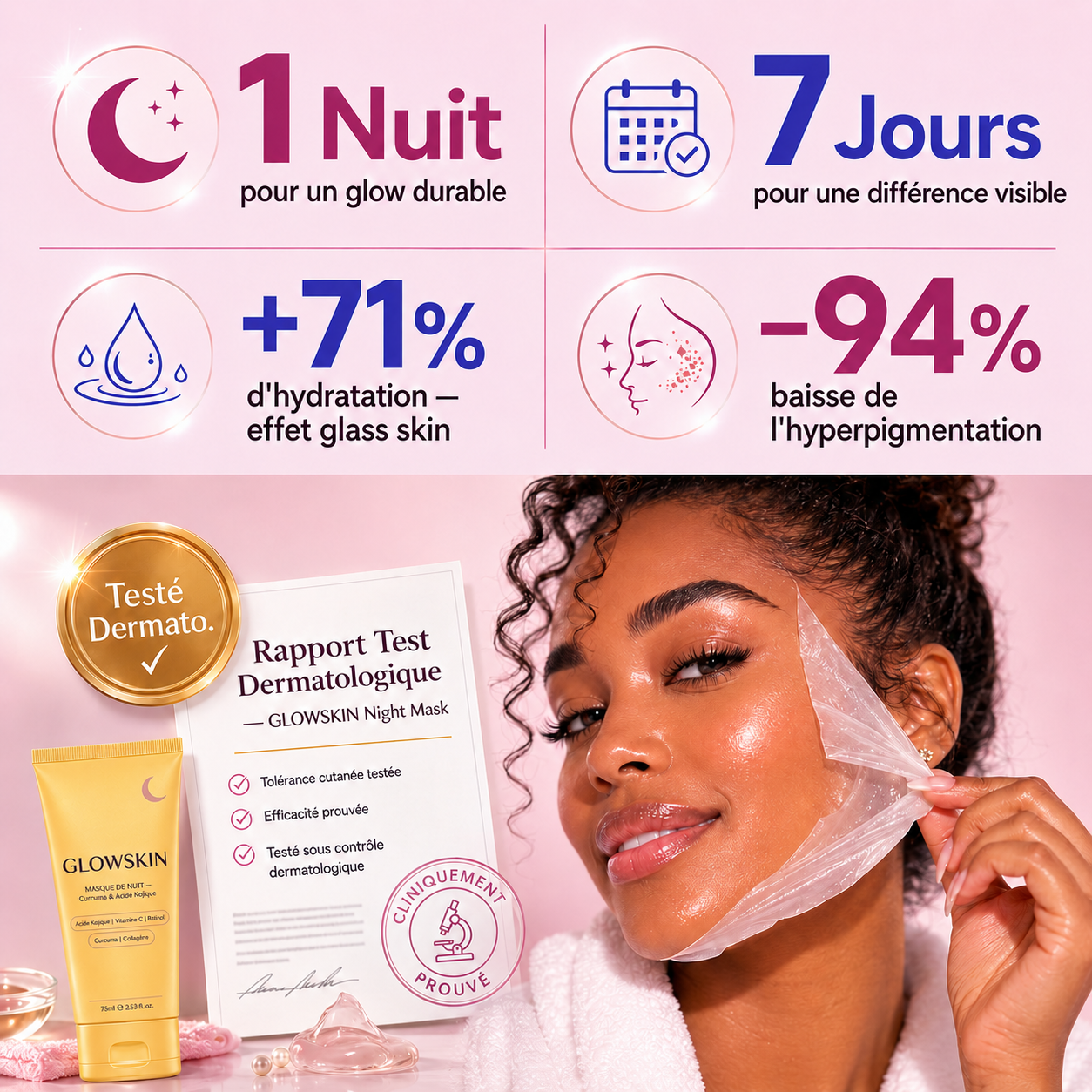 GLOWSKIN Night Mask — Anti-Taches & Hyperpigmentation